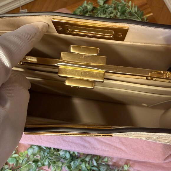 Fendi Peekaboo IseeU Medium Floral Embroidery Top Handle Bag - Picture 10 of 12